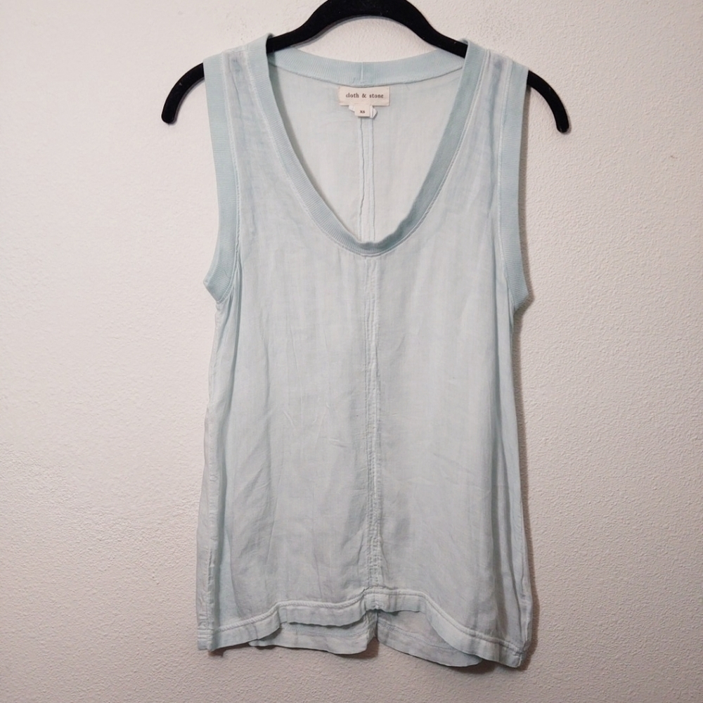 Anthro Cloth & Stone Light Blue Tank Top XS